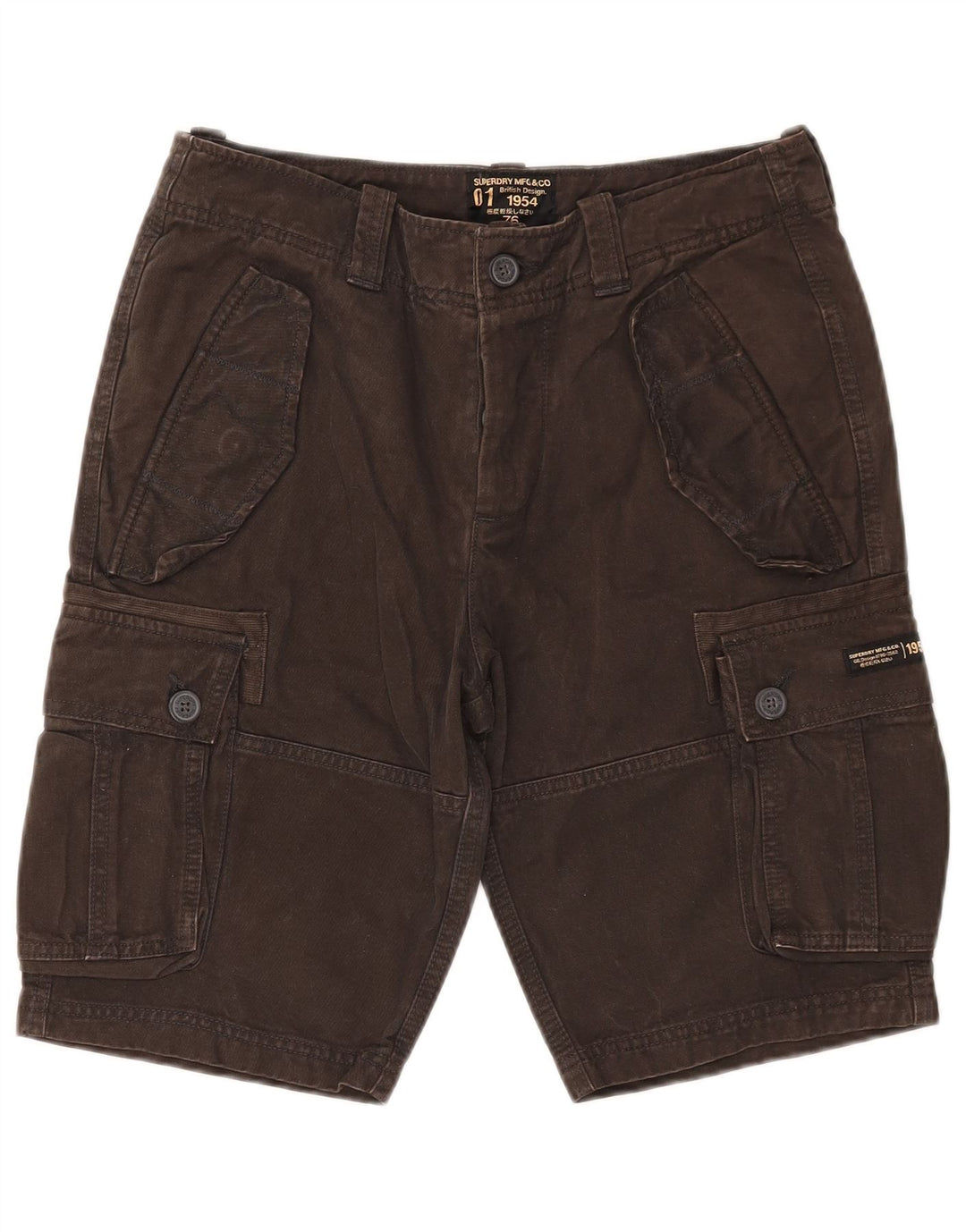 Superdry Herre Cargo Shorts W30 Medium Brun Bomuld