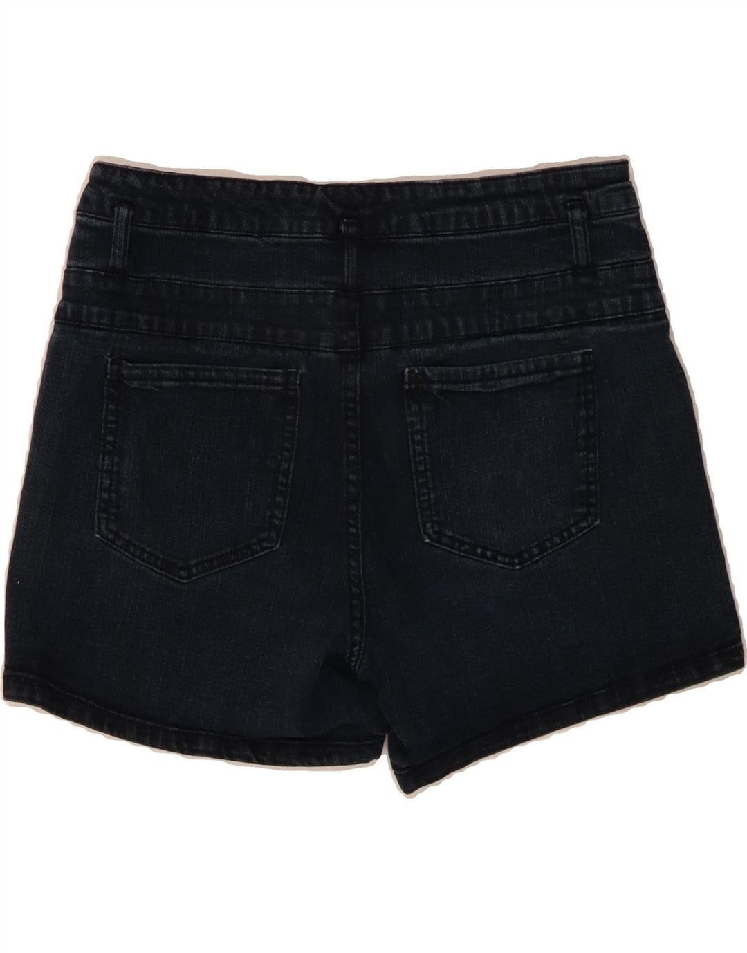 MOSSIMO Womens Super Strech Denim Shorts US 14 Large W32 Navy Blue Vintage Mossimo and Second-Hand Mossimo from Messina Hembry 