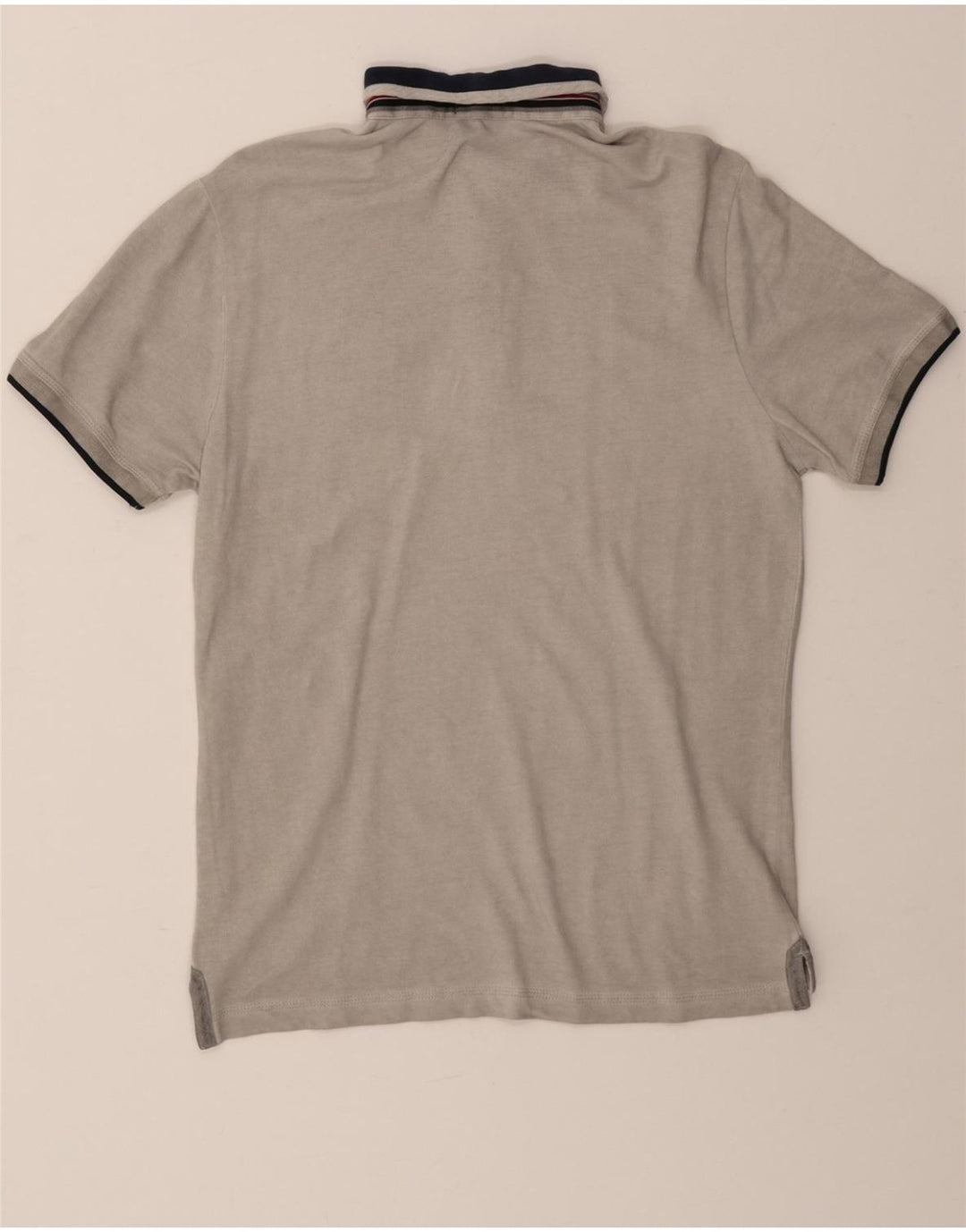 BLAUER Mens Graphic Polo Shirt Medium Grey Cotton Vintage Blauer and Second-Hand Blauer from Messina Hembry 