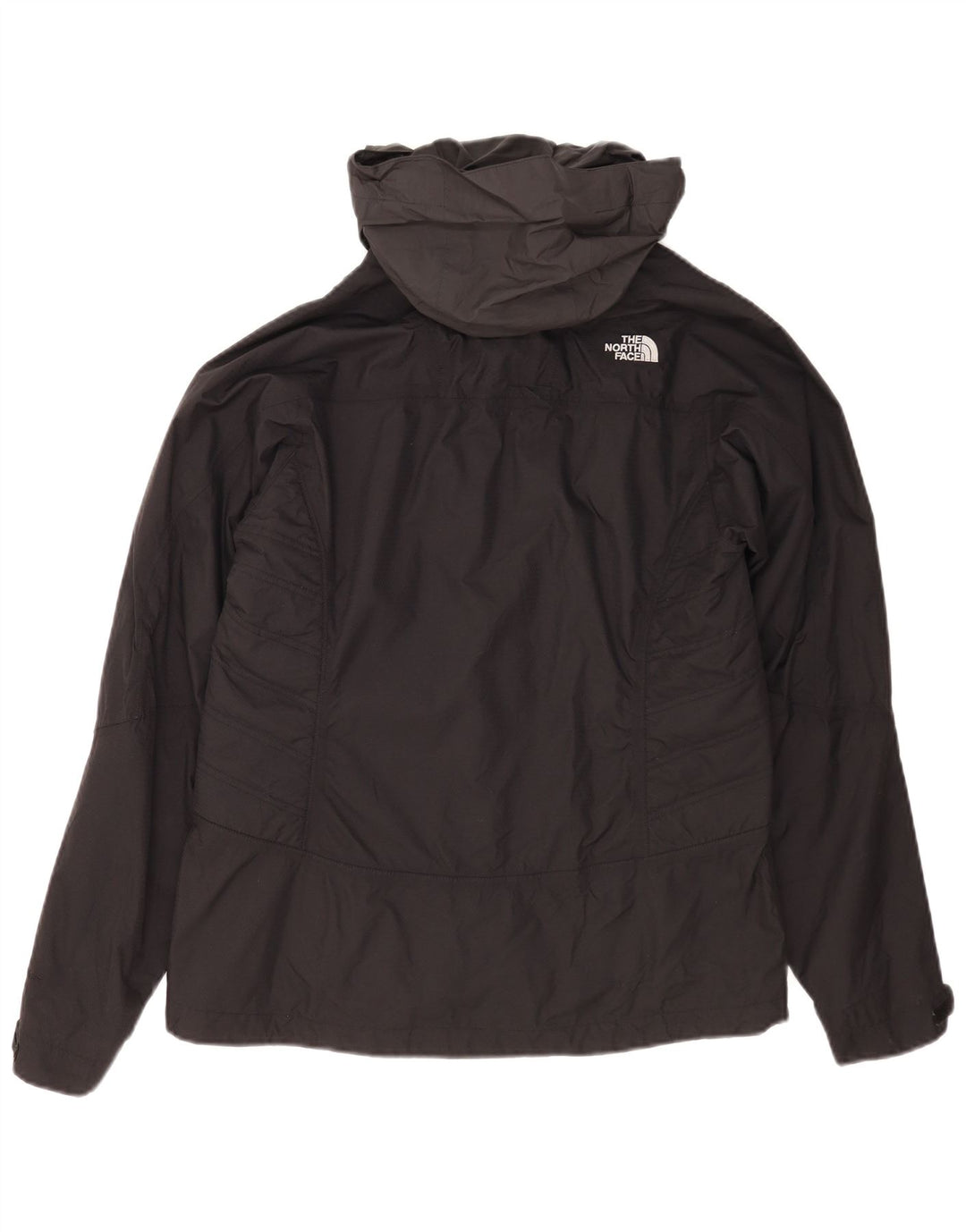 The North Face Dame Hooded Windbreaker Jacket UK 14 Medium Black Nylon