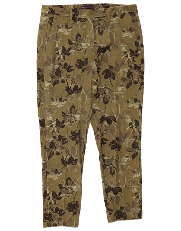 Marks & Spencer Chinobukser til kvinder UK 16 Large W34 L29 Green Floral