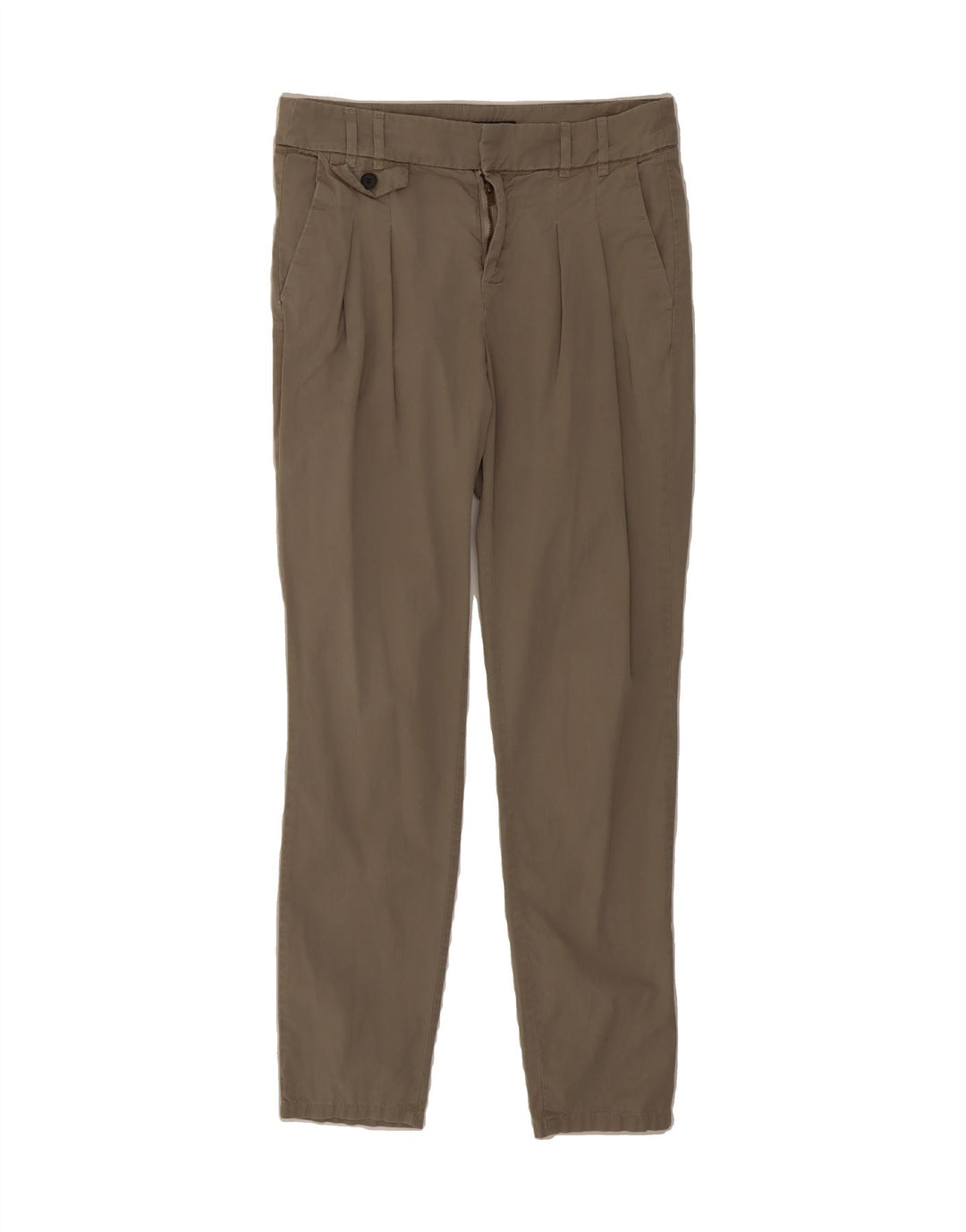 ZARA Womens Pegged Chino Trousers Small W26 L28 Grey Cotton Vintage Zara and Second-Hand Zara from Messina Hembry 