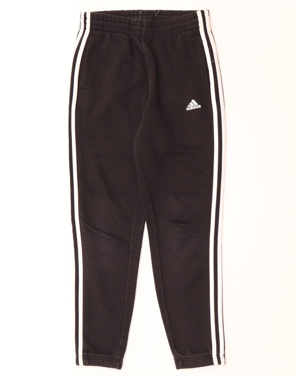 Adidas Drenge Træningsdragt Bukser Joggers 11-12 År Sort Bomuld