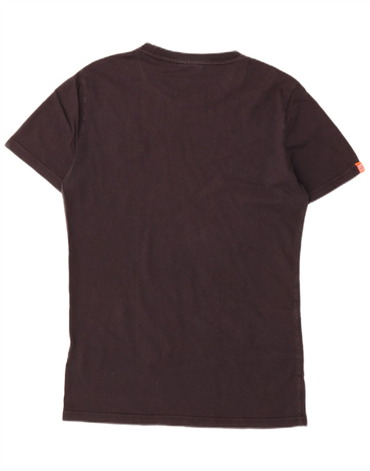 Superdry T-shirt top til mænd, lille sort bomuld