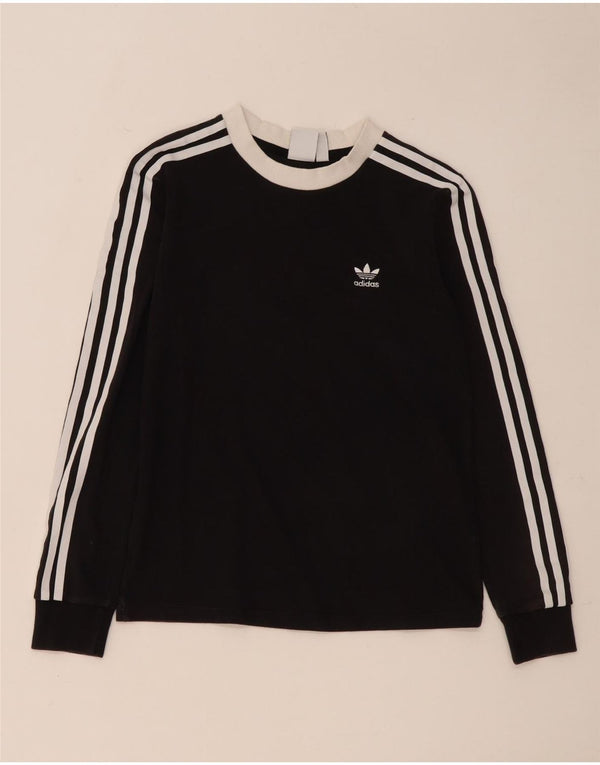 Adidas Dame Top Langærmet UK 8 Small Black Bomuld