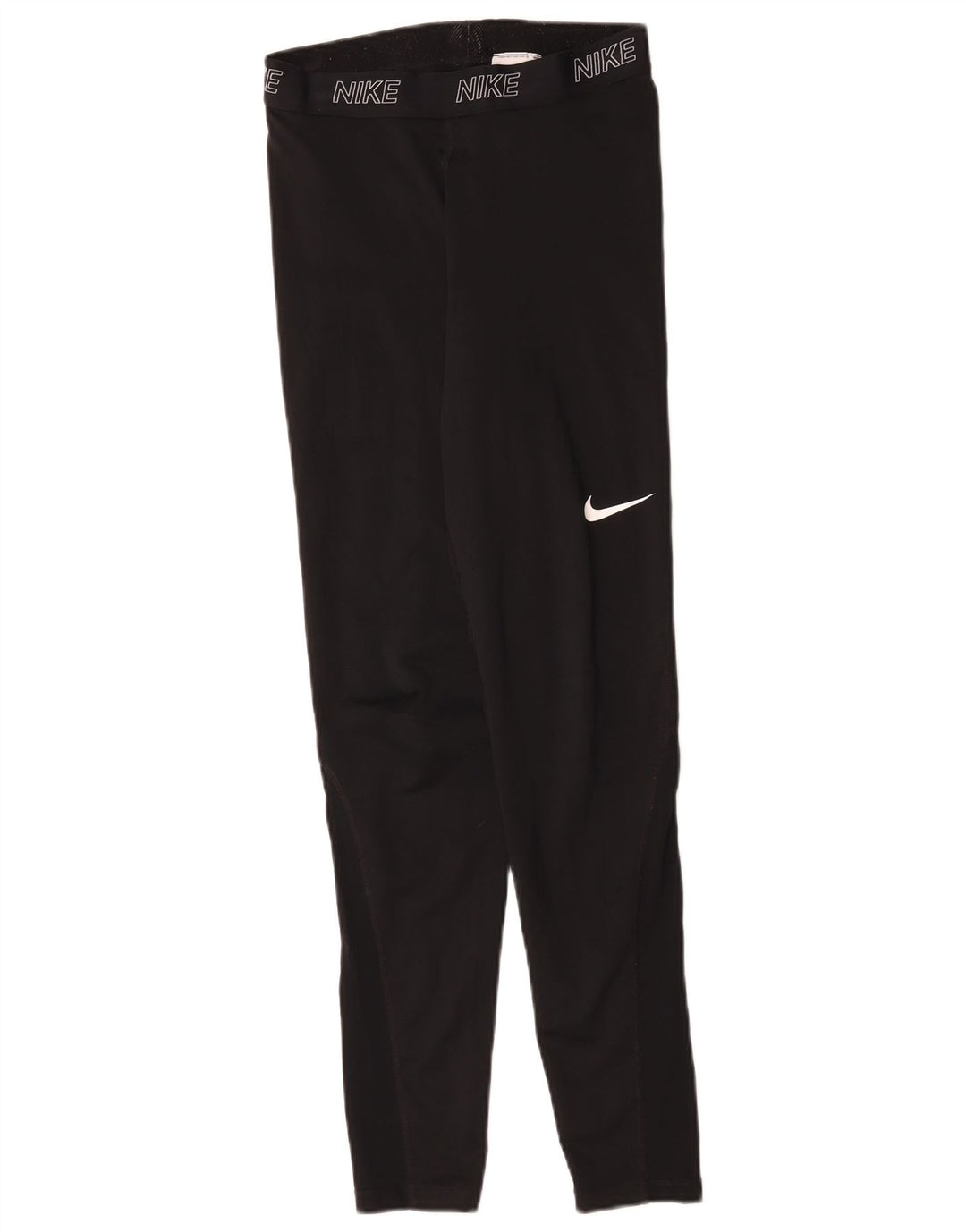 Nike Dame Grafiske Leggings UK 12 Medium Sort Polyester