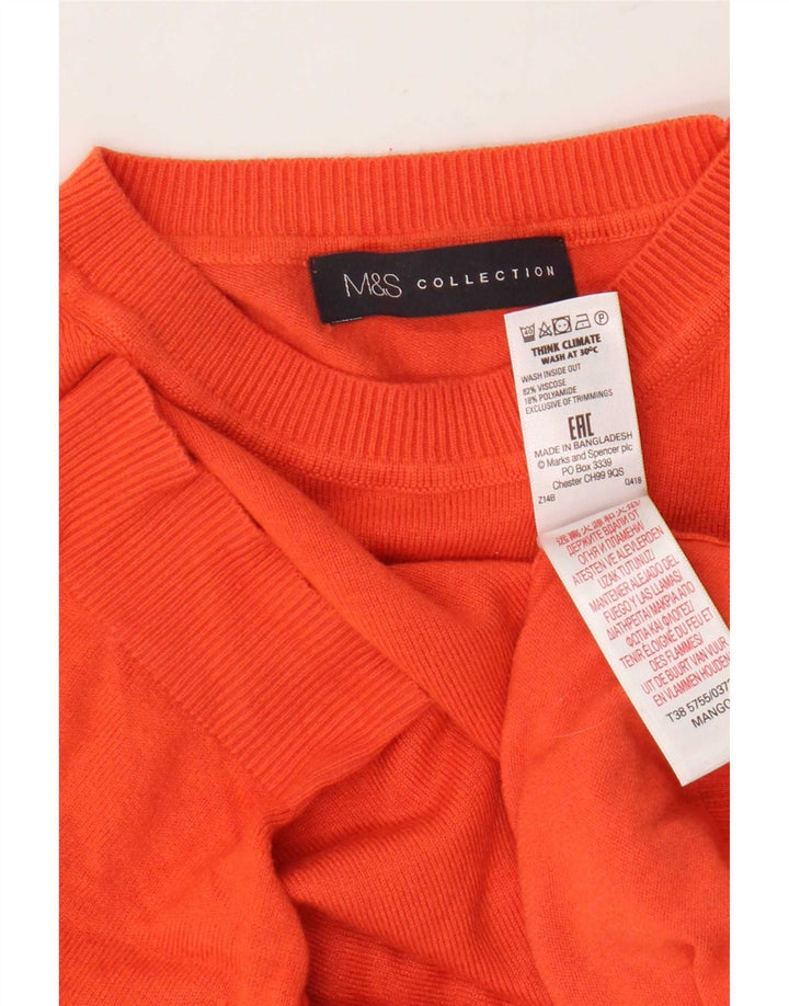 Marks & Spencer Dame sweater med rund hals DK 12 Medium Orange