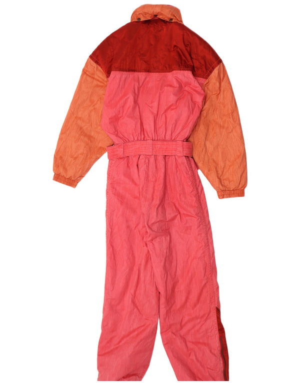 Luhta Dame Loose Fit Ski Jumpsuit UK 10 Lille Pink Colourblock