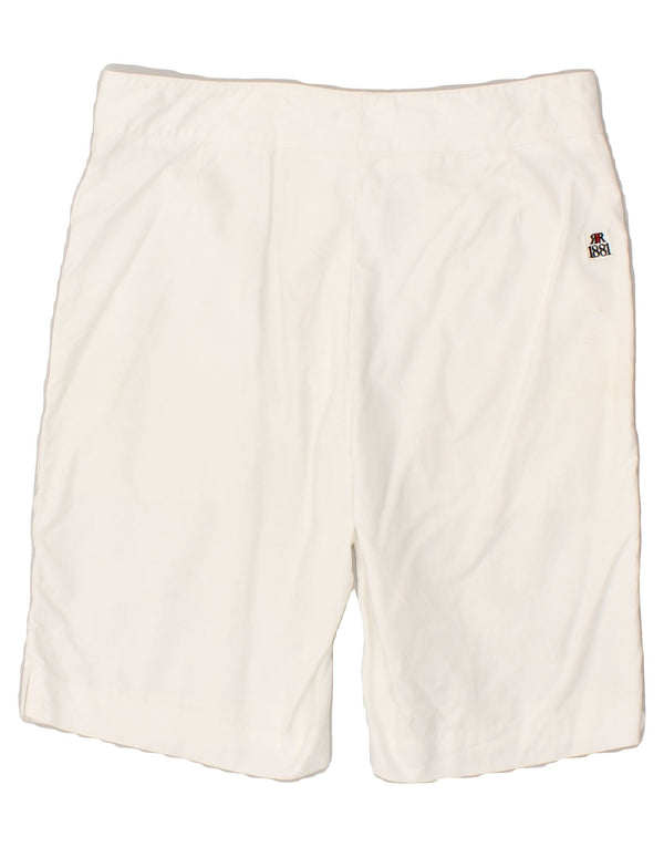 CERRUTI 1881 Herre Chino Shorts IT 50 Large W32 Hvid Bomuld