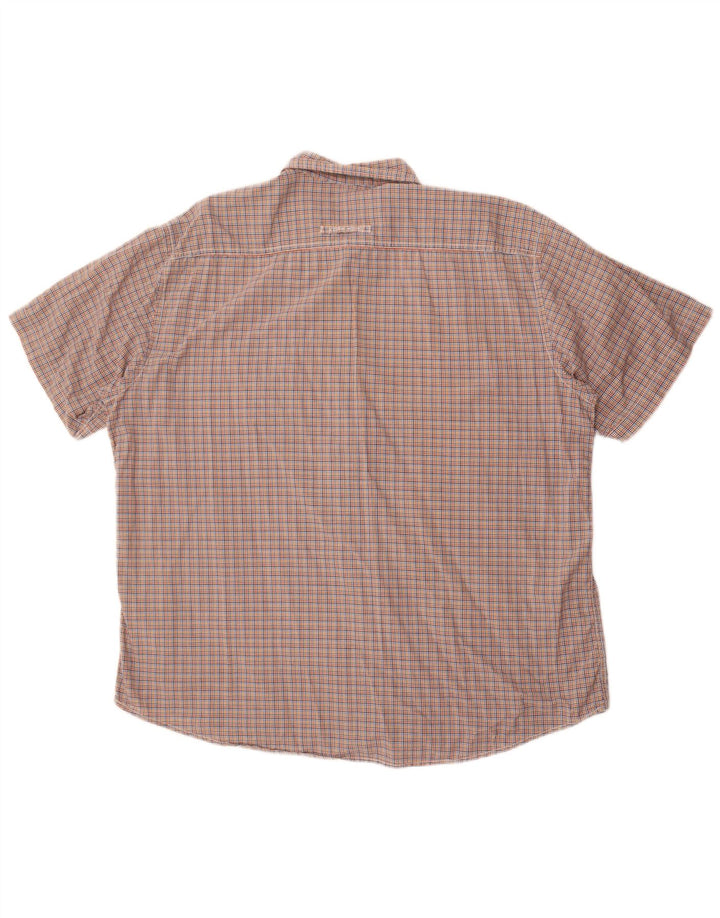 Camel Active kortærmet skjorte til mænd med normal pasform 2XL flerfarvet ternet