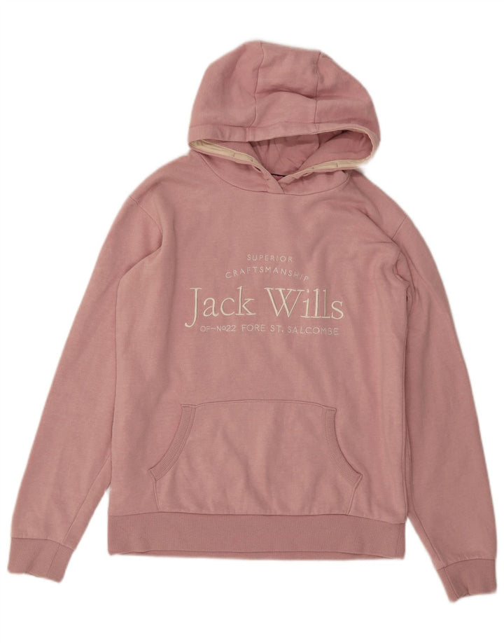 JACK WILLS Pige Hættetrøje 14-15 år Pink Bomuld