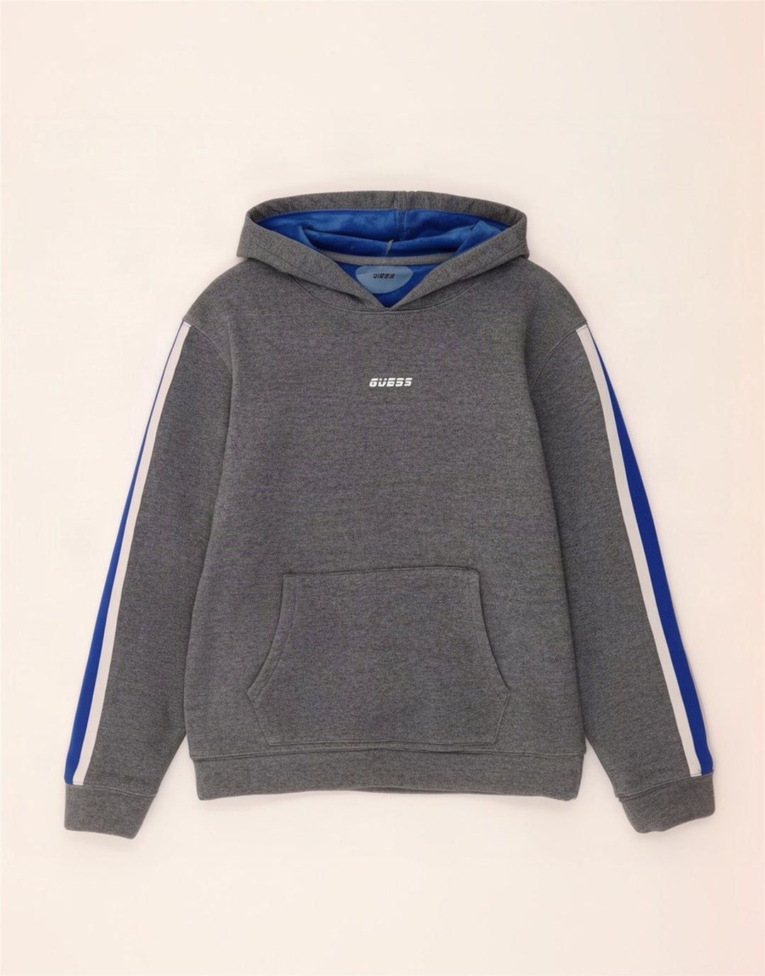 Guess Herre hættetrøje Jumper Medium Grey Colourblock Polyester
