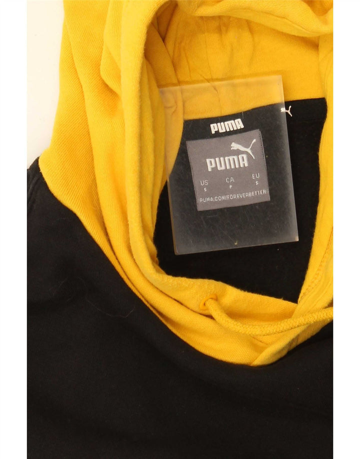 Puma Grafisk hættetrøje til mænd, lille gul farveblok