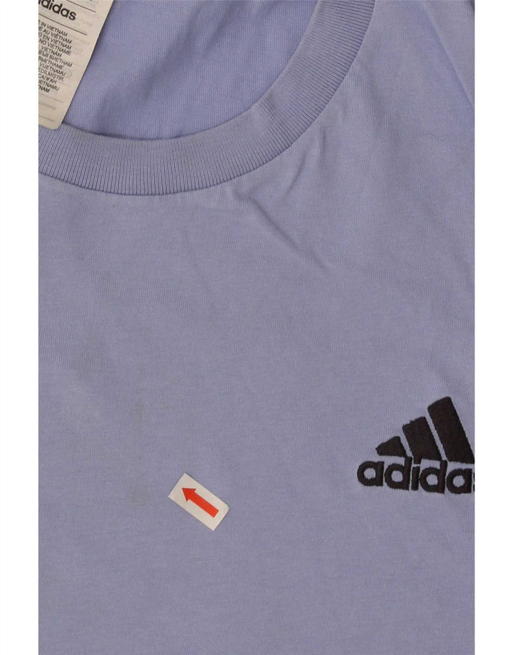 Adidas Herre T-Shirt Top Stor Blå Bomuld