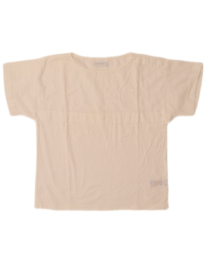 Adidas T-Shirt Top EU 40 Medium Hvid Bomuld