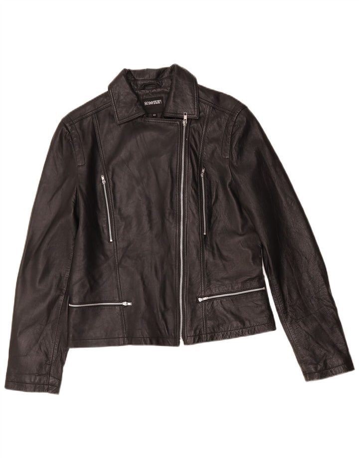 Scooter dame bikerjakke IT 42 Medium Sort