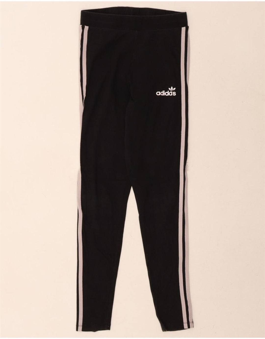 ADIDAS Womens Leggings UK 10 Small  Black Cotton Vintage Adidas and Second-Hand Adidas from Messina Hembry 