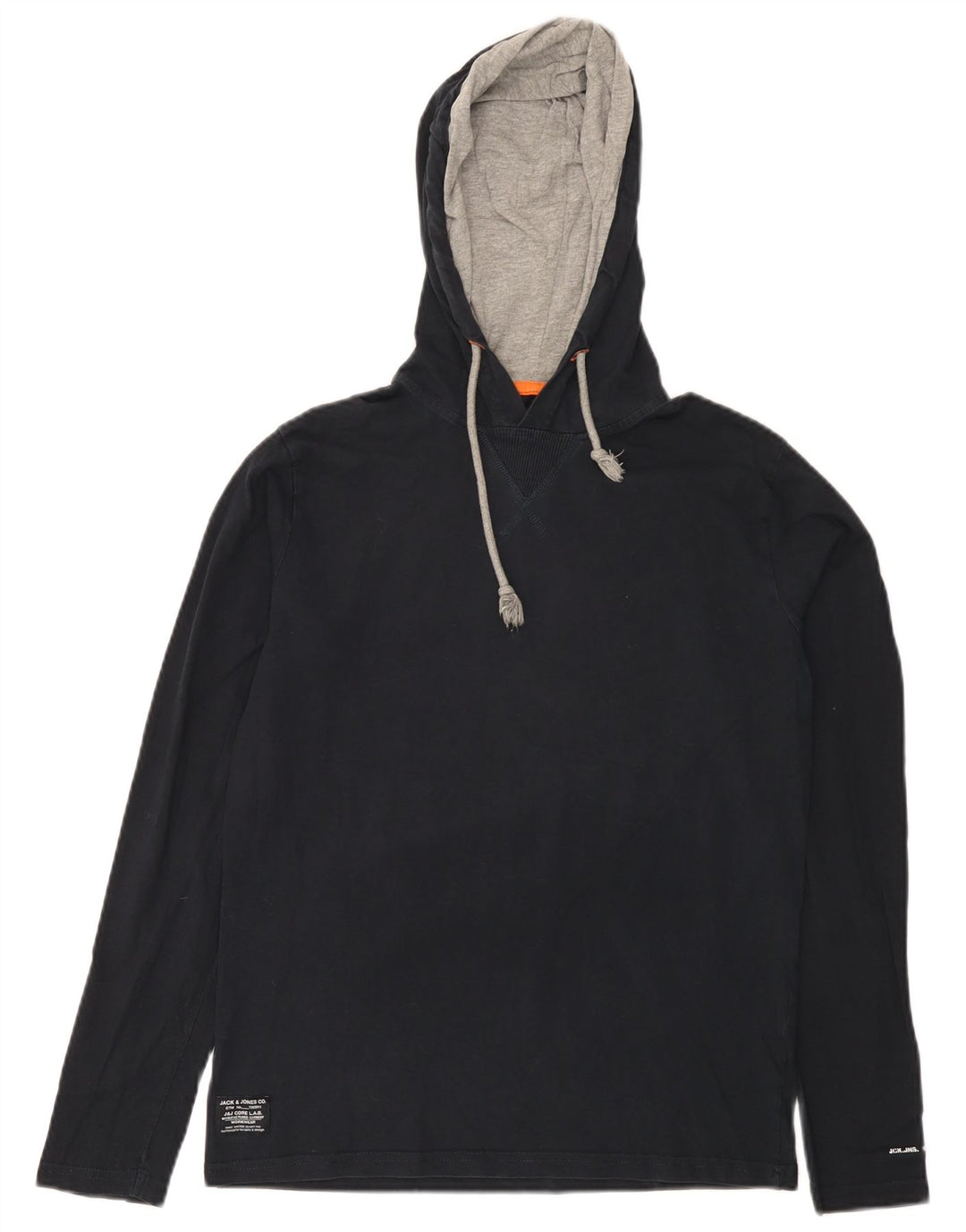 Jack & Jones Herre Hooded Top Langærmet Medium Navy Blue