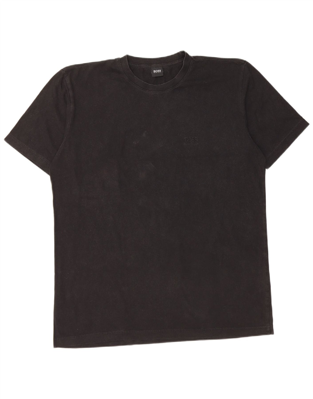 Hugo Boss Herre T-Shirt Top Stor Sort Bomuld