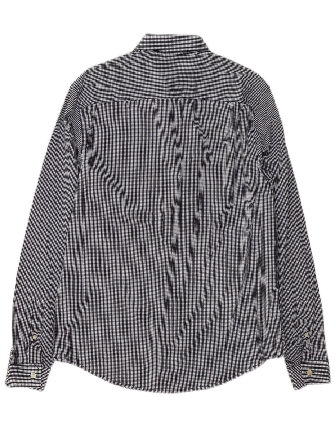 Penguin Heritage Slim Fit Skjorte Medium Navy Blue Gingham Cotton