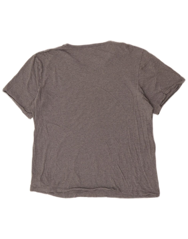 Hugo Boss Womens T-Shirt Top UK 20 2XL Grey Flecked Cotton