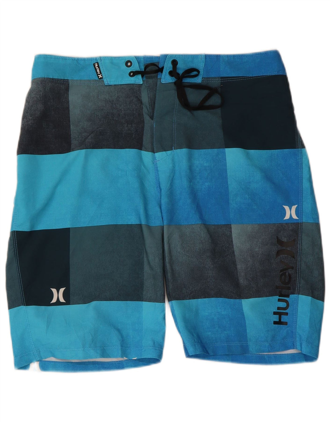 Hurley Herre grafiske svømmeshorts Medium Blue Colourblock Polyester