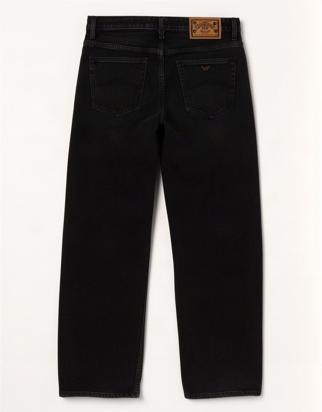 Armani Straight Jeans til mænd W38 L30 Marineblå Bomuld