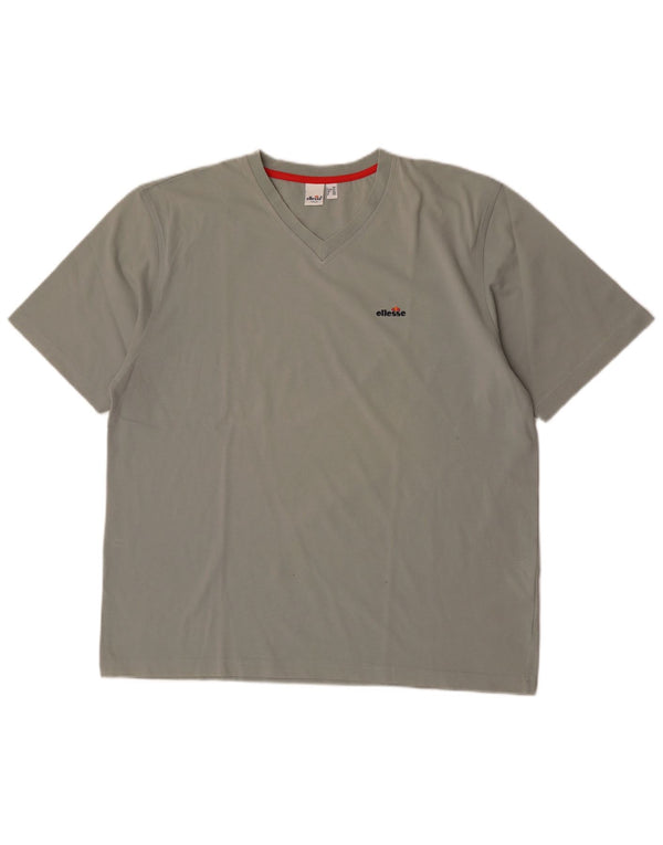 Ellesse Herre T-Shirt Top XL Grå Bomuld