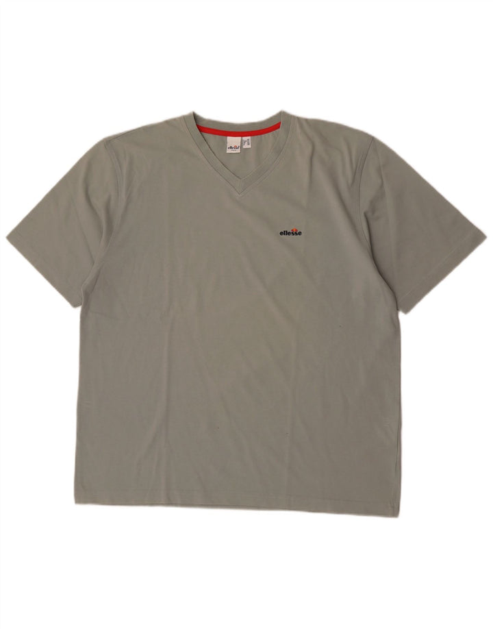 Ellesse Herre T-Shirt Top XL Grå Bomuld