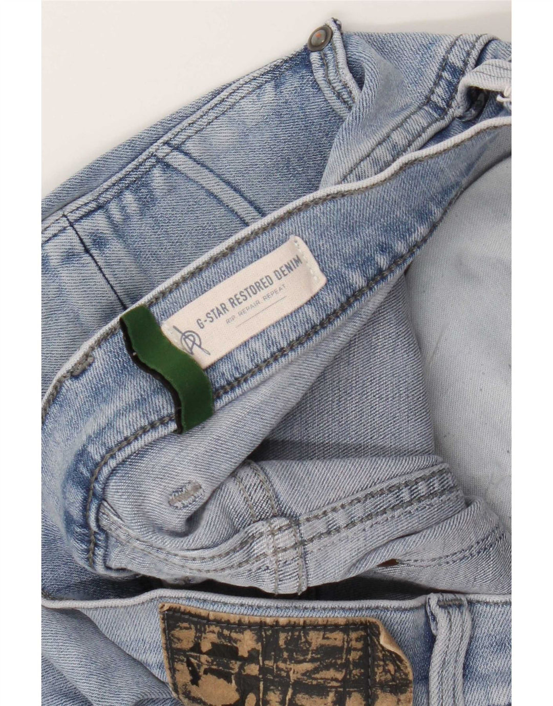 G-Star Herre Revend Distressed Slim Jeans W33 L32 Blå Bomuld