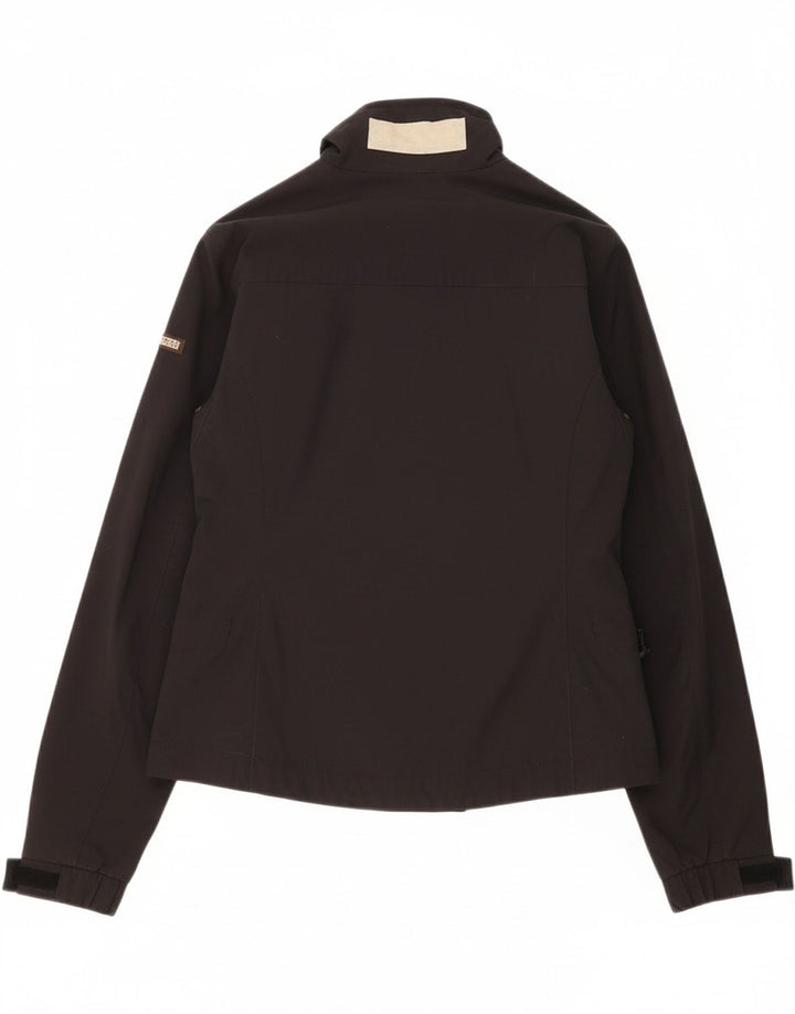 NAPAPIJRI Womens Windbreaker Jacket UK 16 Large Black Vintage Napapijri and Second-Hand Napapijri from Messina Hembry 