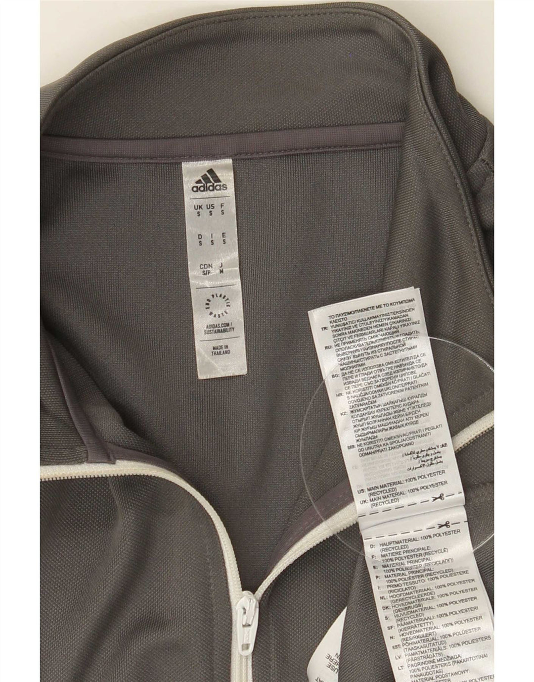 Adidas Herre Aeroready Zip Neck Pullover Træningsdragt Top Lille grå polyester
