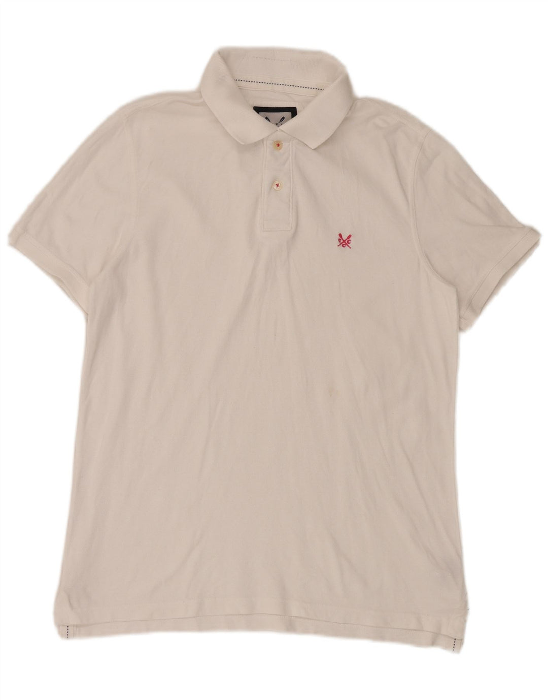 Besætningstøj Herre poloshirt Medium hvid bomuld