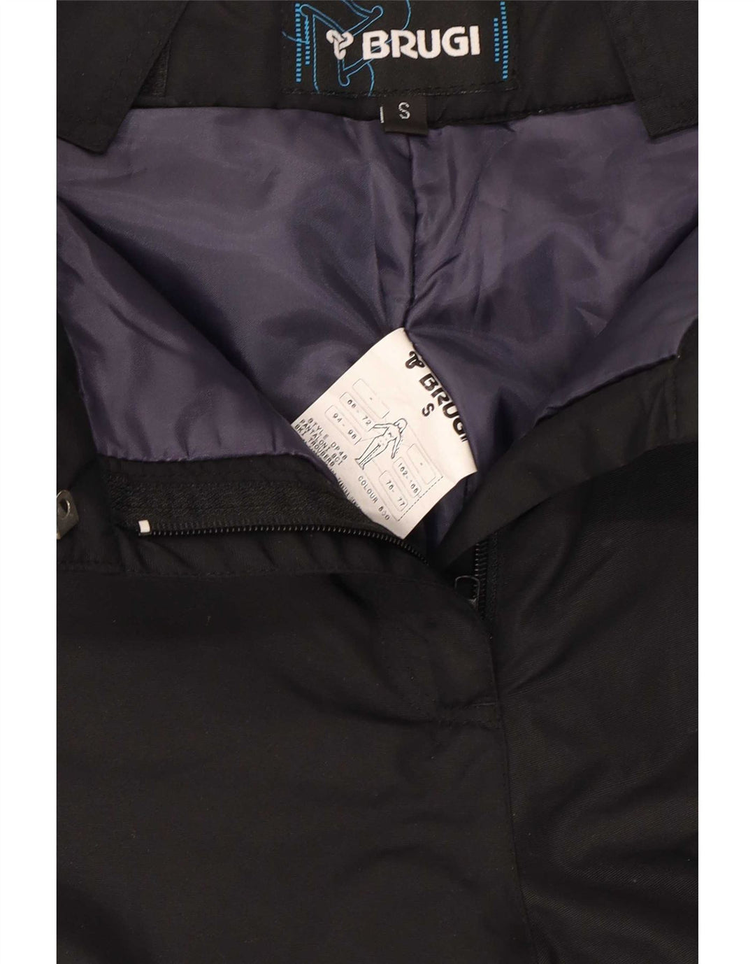 Brugi Dame Skibukser UK 10 Small Black Polyamide