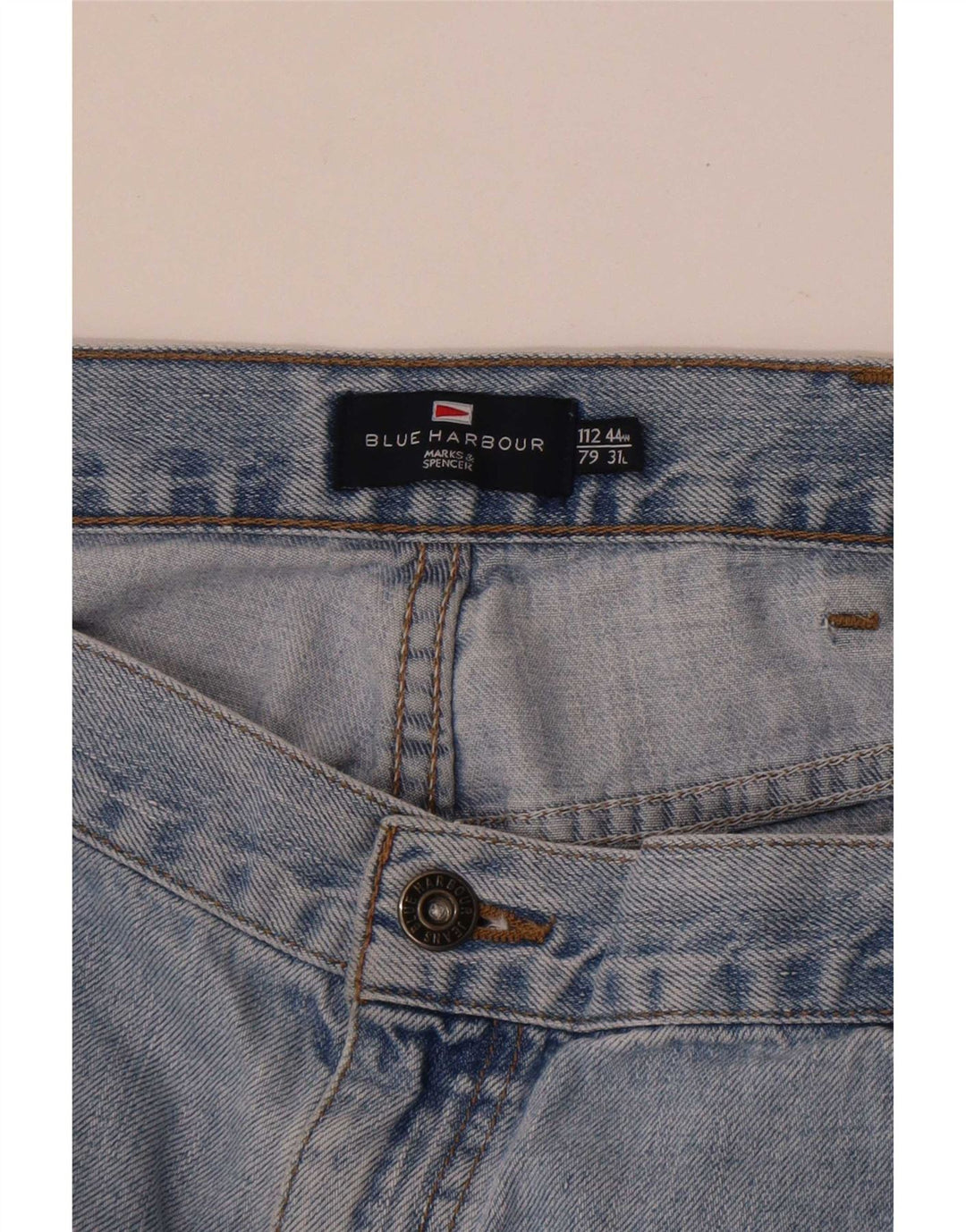 Marks & Spencer Herre Blue Harbor Straight Jeans W44 L27