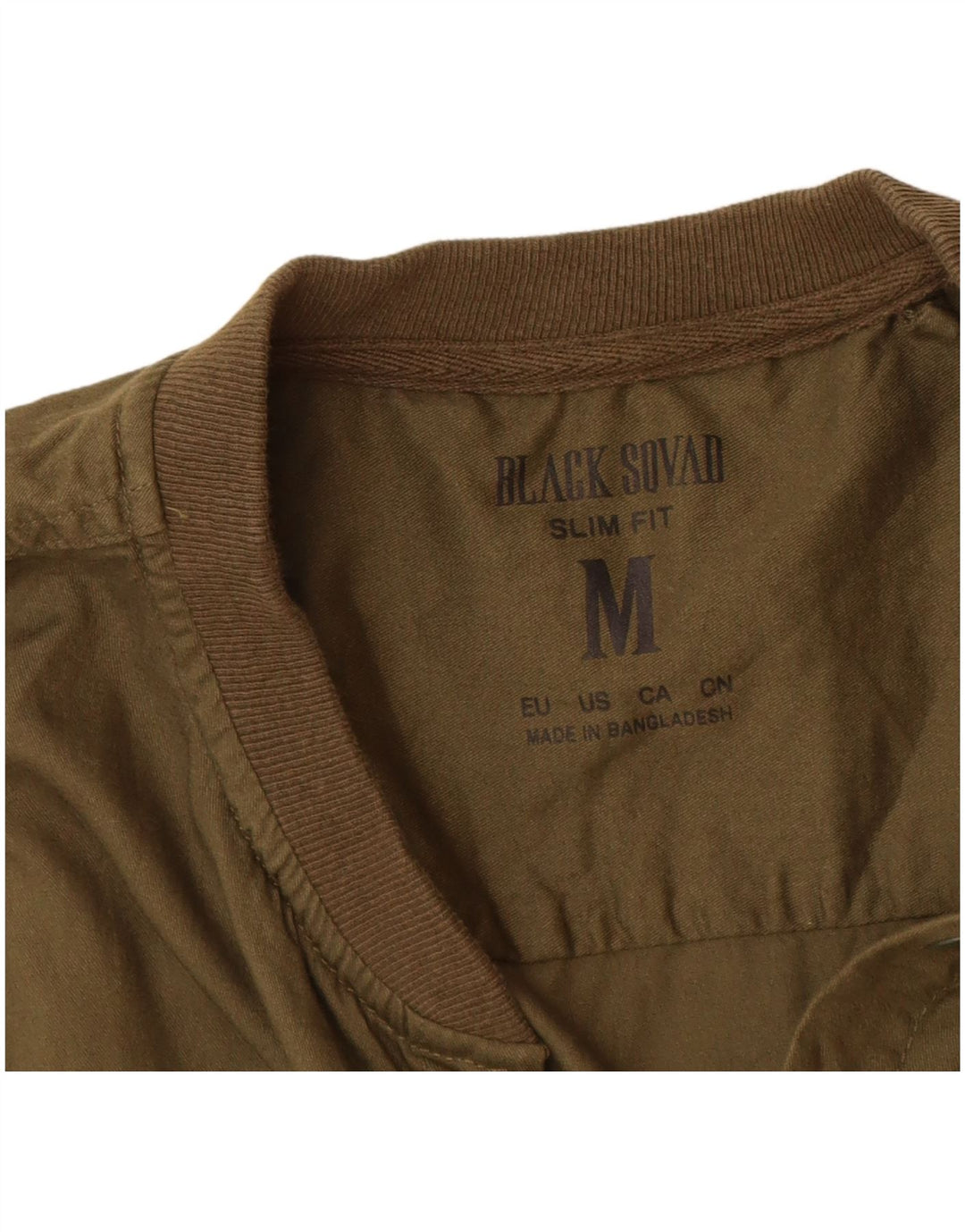 BLACK SQUAD Herre Slim Fit skjorte Medium Khaki