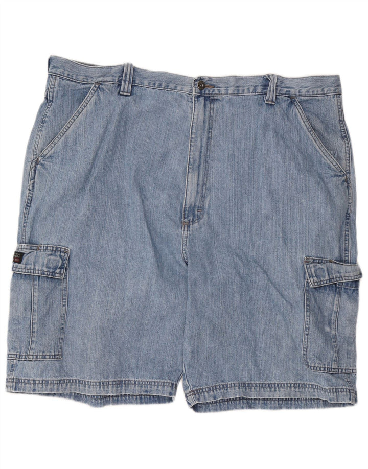 Wrangler Herre Cargo Denim Shorts W42 2XL Blå Bomuld