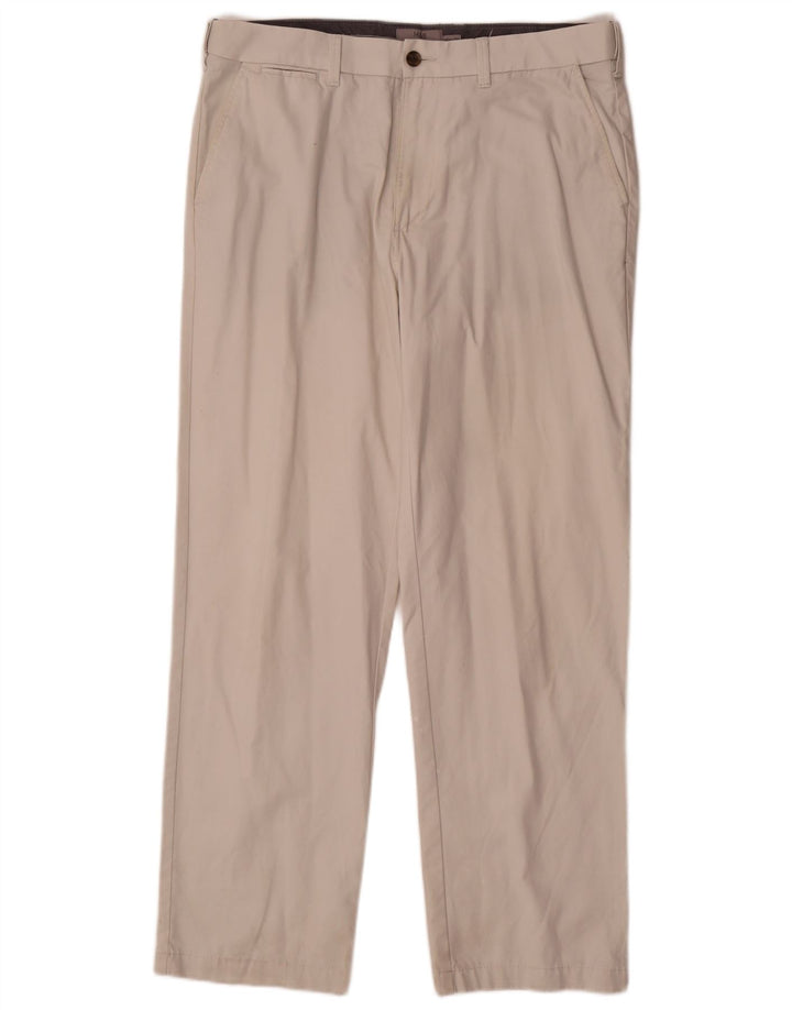 Marks & Spencer Herre Lige Regular Chino Bukser W36 L31 Off White