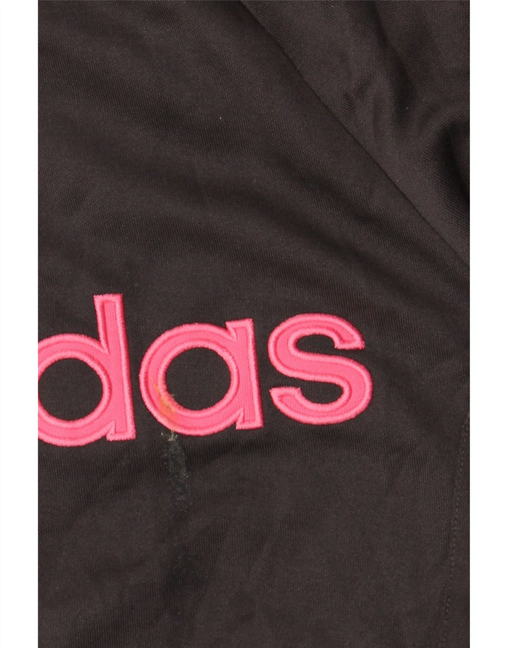 Adidas Dame Grafisk Træningsdragt Top Jacket UK 8 Small Grå Polyester