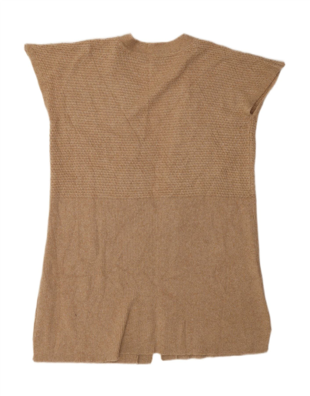 CREW CLOTHING Womens Longline Cardigan Sweater UK 14 Medium Beige