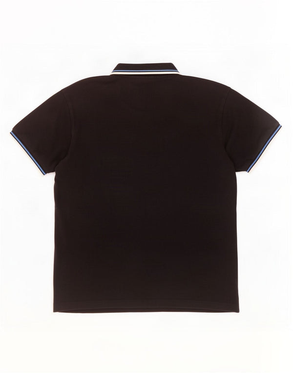 Kappa herre poloshirt XL sort stribet