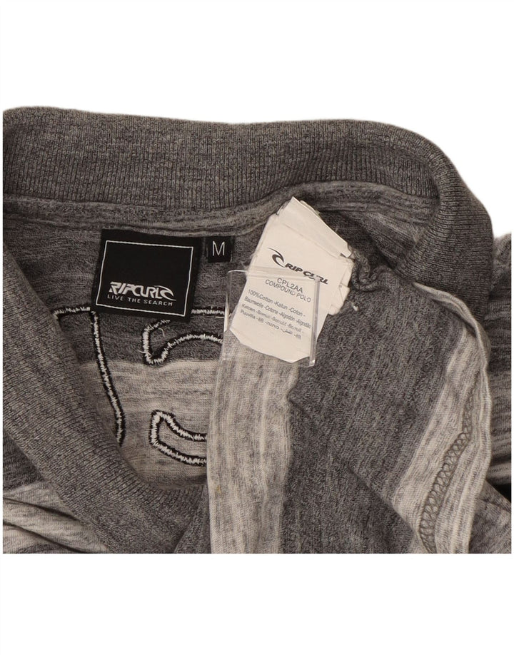 Rip Curl Herre grafisk poloshirt mellemgrå stribet bomuld