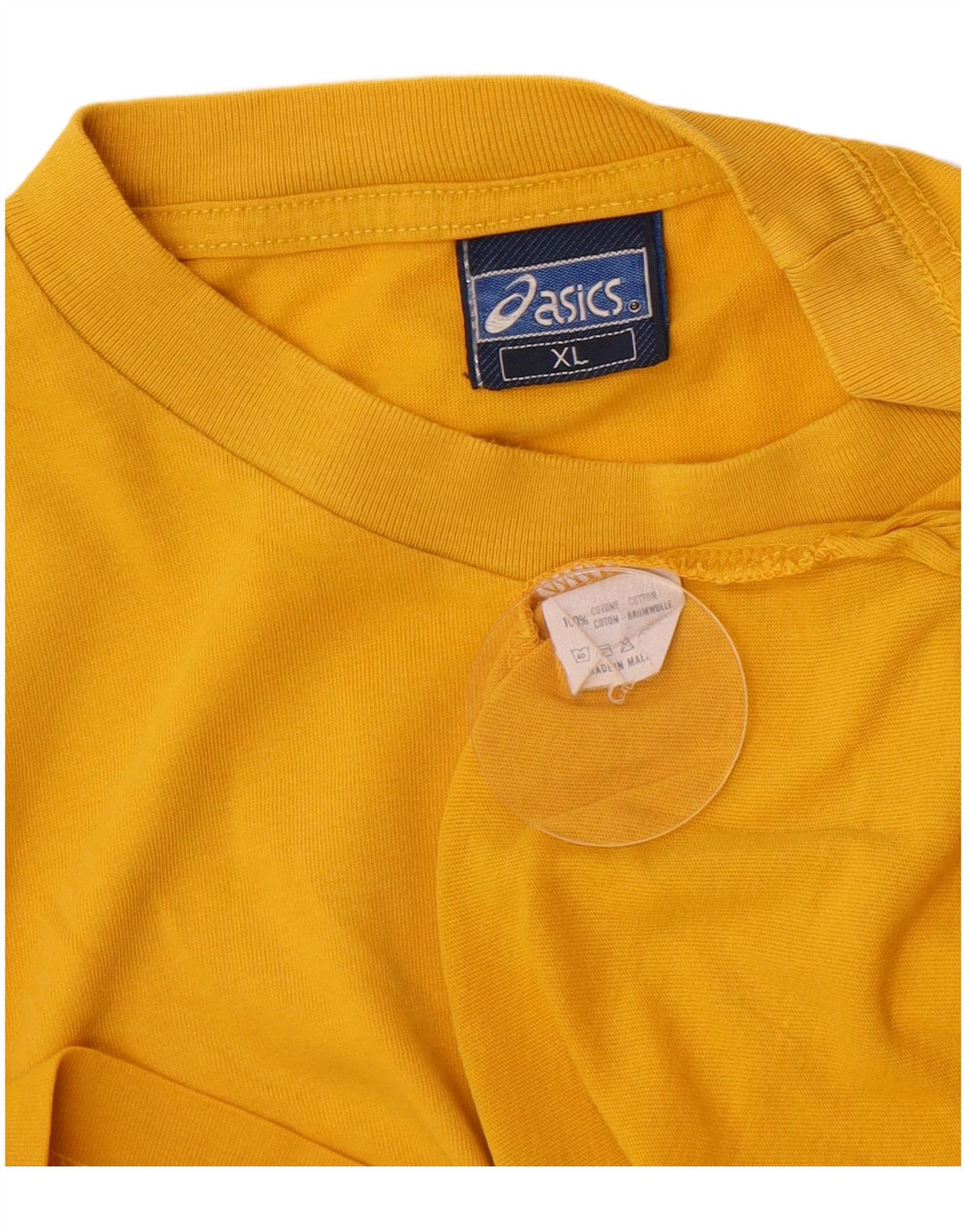 Asics Herre T-Shirt Top XL Gul Bomuld