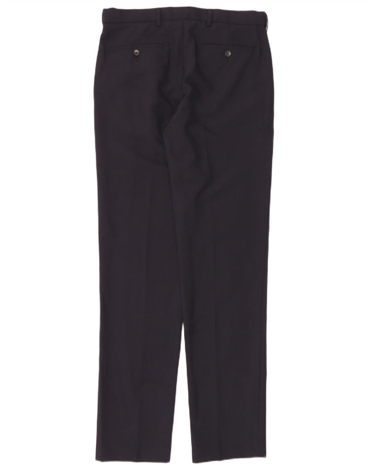 Marks & Spencer Herre Regular Fit Chinobukser W32 L35 Marineblå polyester