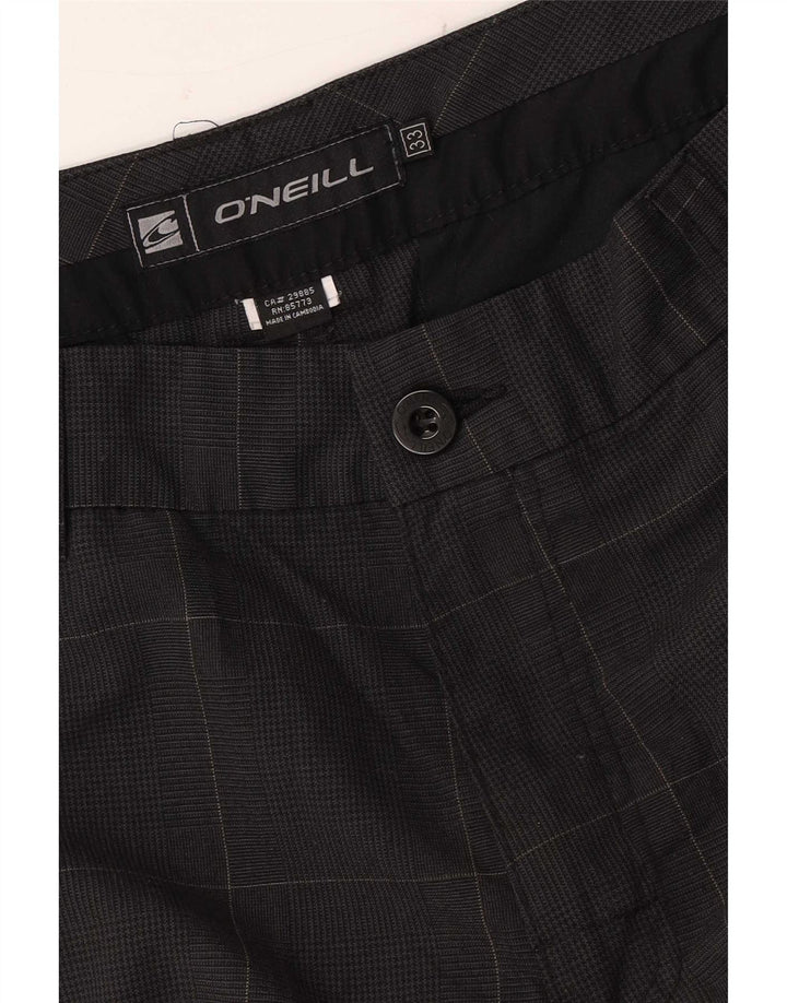 O'Neill Chino Shorts til mænd W33 mellemgrå ternet polyester