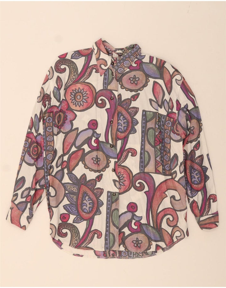 TRU Womens Oversized Shirt Blouse EU 40 Medium Multicoloured Paisley Vintage Tru and Second-Hand Tru from Messina Hembry 