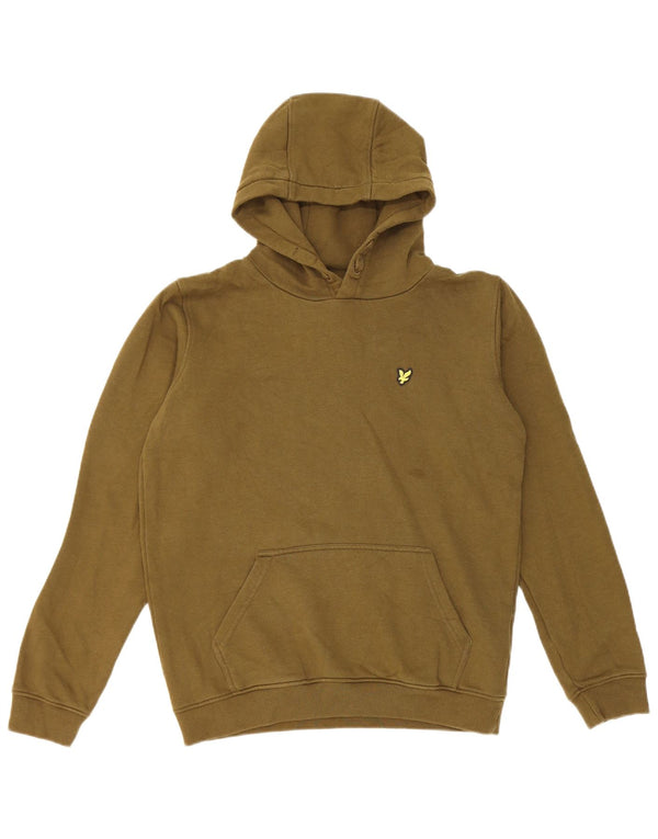 Lyle & Scott Boys Hoodie Jumper 15-16 år Khaki Cotton