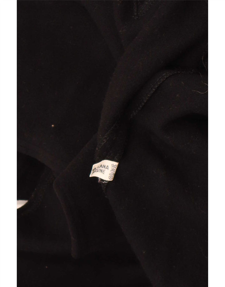 Vintage ponchofrakke til kvinder One Size Black Virgin Wool