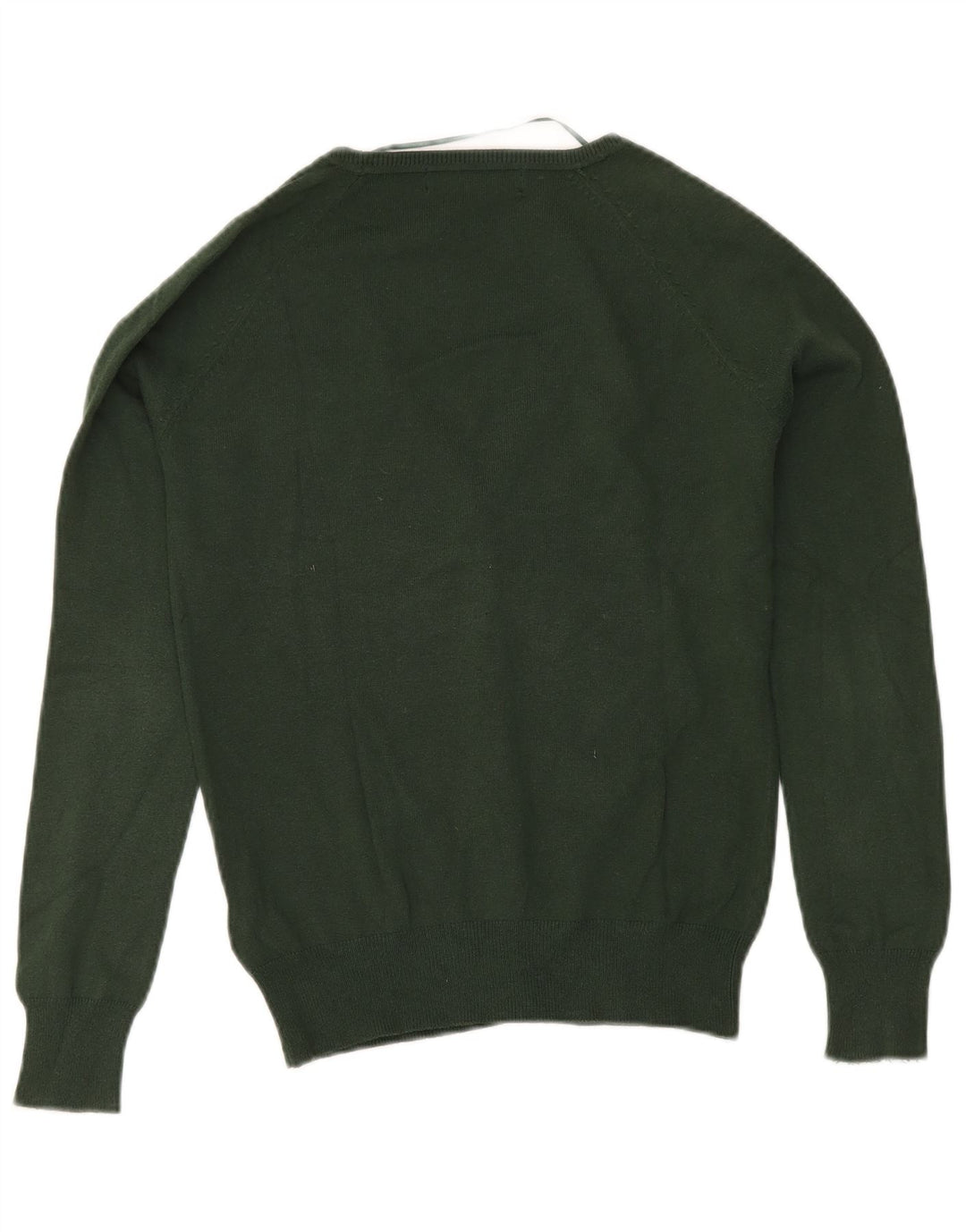 Zara Dame Cardigan Sweater UK 12 Medium Green Bomuld