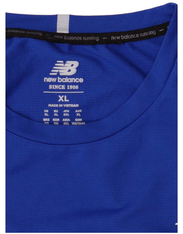 NEW BALANCE Herre T-Shirt Top XL Blå